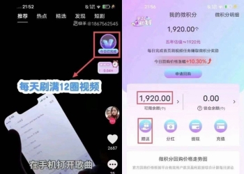 每天刷刷视频无线撸积分分红