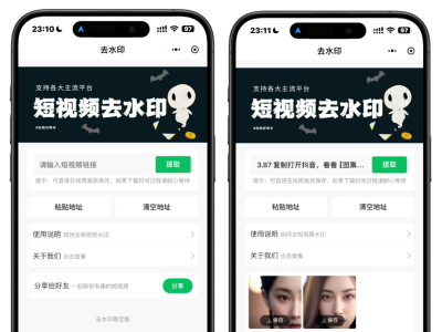 2025最新去水印小程序，免服务器，带流量主和安装教程！