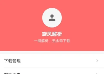 旋风解析 v1.0.0 全网短视频解析，免费无需登录