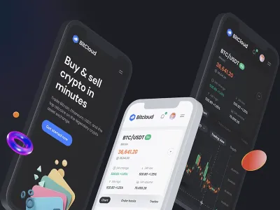 全套加密货币网站自适应手机平板HTML5源码UI设计界面react源码 ...
