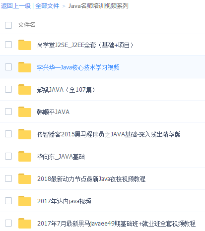 最权威的Java名师培训视频系列