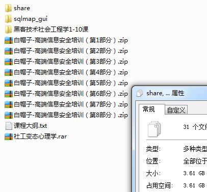 白帽子高端信息安全培训视频教程