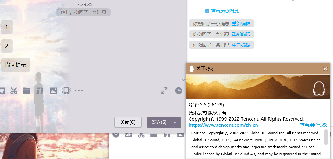 腾讯QQ9.5.6（28129）防撤回补丁