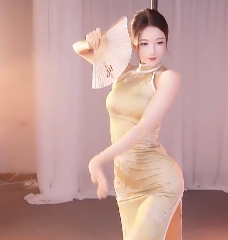 抖音爱跳舞的小七，钢管舞直播回放，几百个高清视频回放可以做二创素材