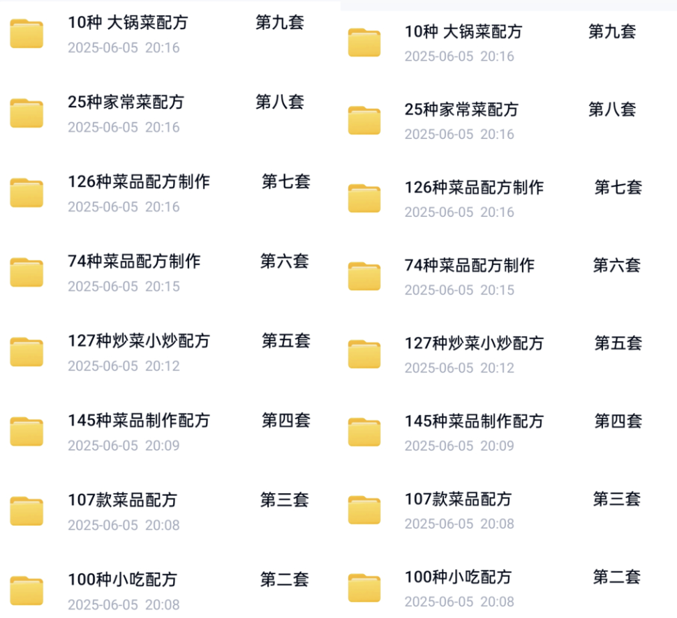 700种中式快餐技术配方大锅菜盒饭炒菜外卖配方各种食材调料配比