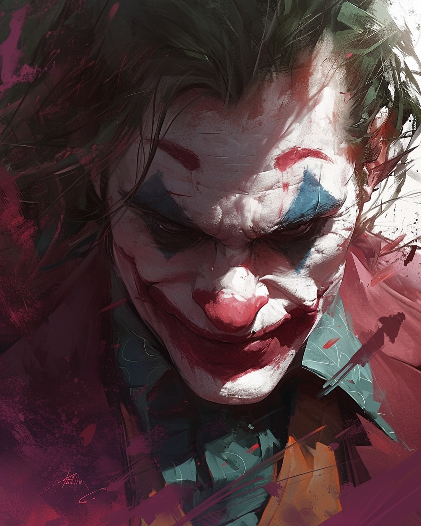 分享5张非常帅气头像的小丑造型张张精选