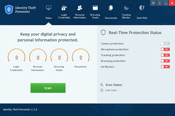 Identity Theft Preventer(个人信息防泄露)v2.3.0 官方版
